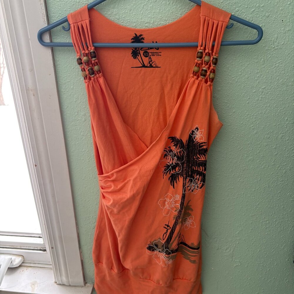 Orange tank top